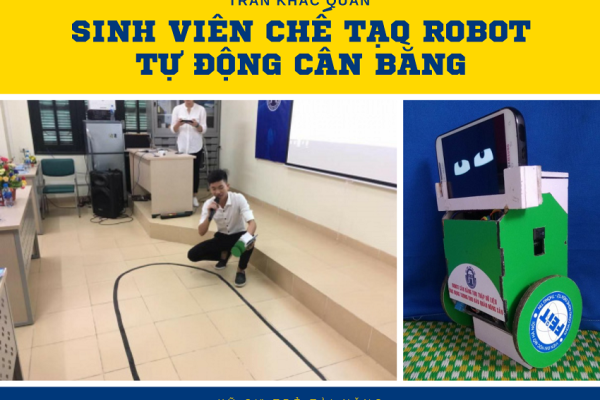 Trần Khắc Quân – Sinh Viên Tự Chế Tạo Robot Kiểm Soát Kho Nông Sản