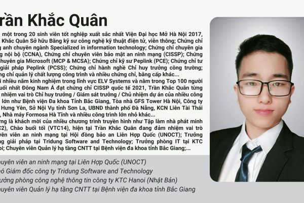 Trần Khắc Quân – Từ cậu bé mồ côi nghèo khó trở thành chuyên viên bảo mật an ninh mạng trẻ tài năng